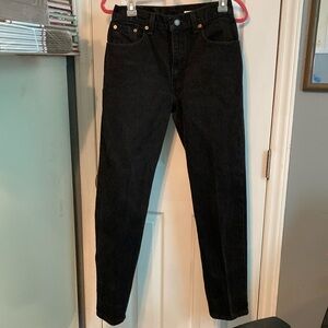 Levi's Black Denim Jeans Size 9 JR